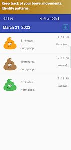 Poop Time Diary Tracker