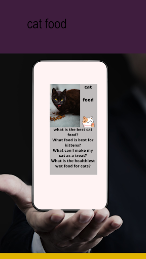Android application cat food screenshort