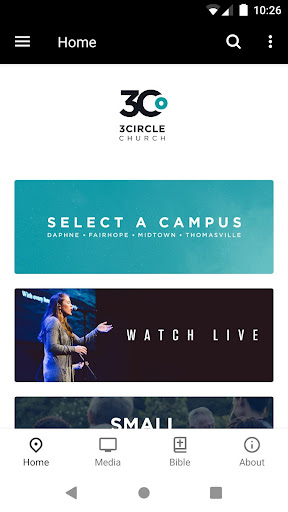 Android application 3Circle Church App screenshort