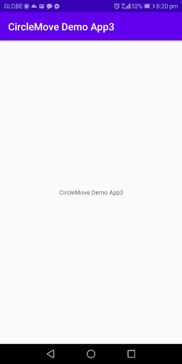 Android application CircleMove Demo App3 screenshort