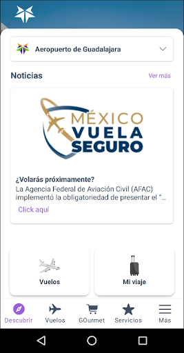Android application Aeropuertos GAP screenshort