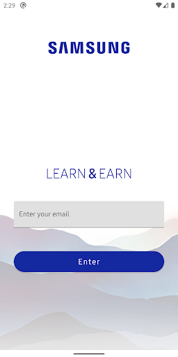 Android application Samsung Learn & Earn screenshort