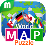 World Map Puzzle 168 Countries icon