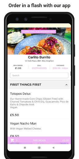 Android application Carlito Burrito screenshort