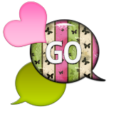 GO SMS - Dazzling Hearts 7 icon