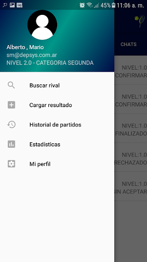 Android application TennisZone screenshort