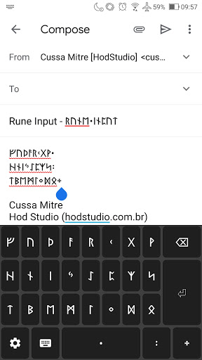 Android application Rune Input Elder Futhark runes screenshort
