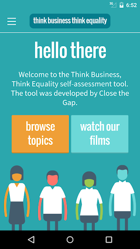 Android application Think Business, Think Equality screenshort