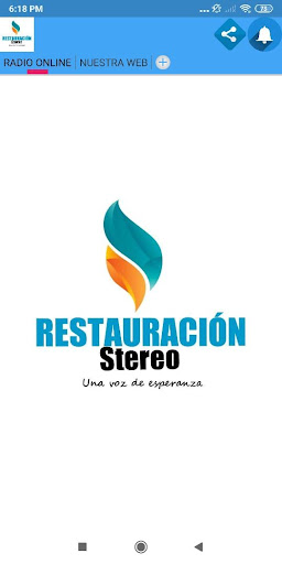 Android application RESTAURACIÓN COLOMBIA screenshort