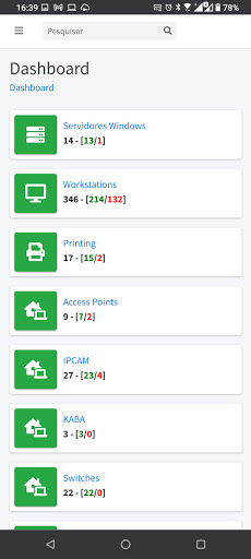 Android application iWebIT - Agente screenshort