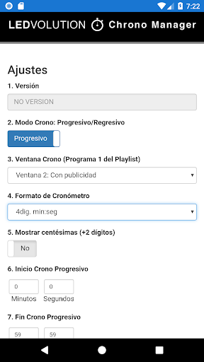 Ledvolution Chrono Manager Screen 3