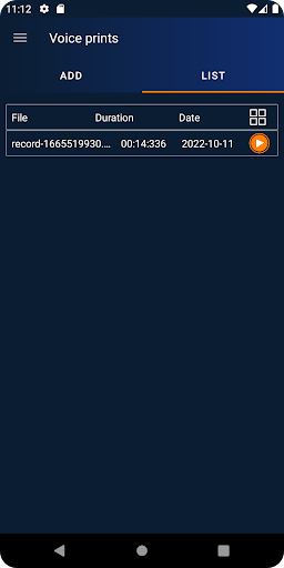 Speaker-id check Screen 3