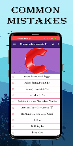 Common Mistakes in English Screen 2