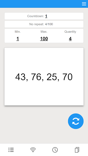 Random Number Generator Screen 2