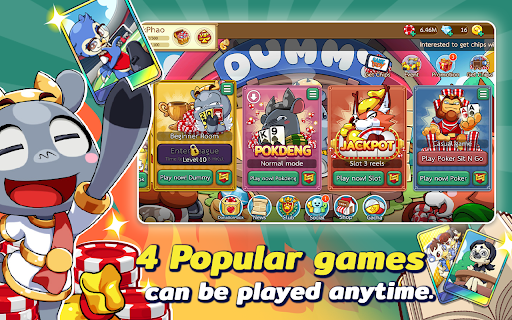 Dummy & Toon Poker OnlineGame 13