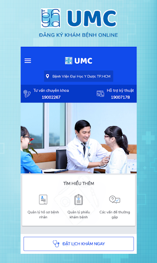 UMC – Đăng Ký Khám Bệnh Online Screen 2