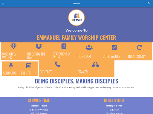 Emmanuel Family Worship Center Screen 3