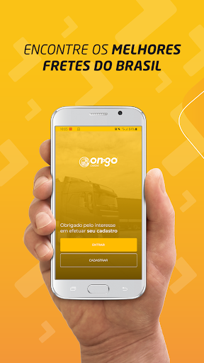 Android application ON GO Cargas screenshort