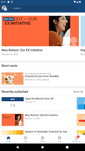 Android application Overaa Hub screenshort