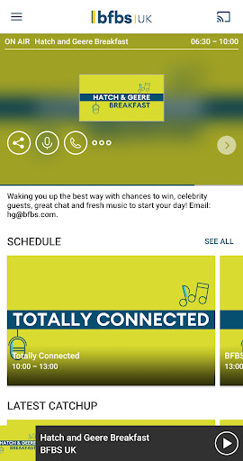 Android application BFBS Radio Mobile APP screenshort