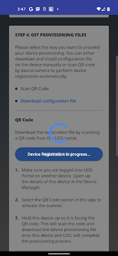 Screenshot of Lenovo Universal Device Client