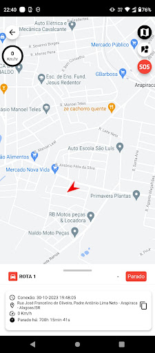 Android application MVBUS COLABORADOR screenshort
