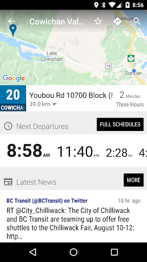 Cowichan Valley TS Bus - MonT… Screen 2