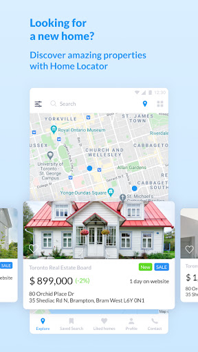 Android application Home Locator screenshort