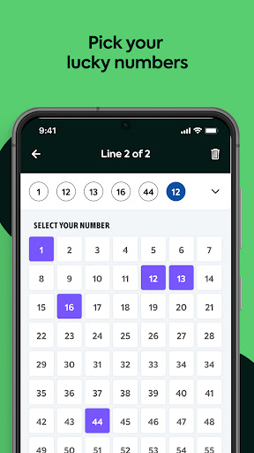 Jackpot Lottery App Screen 2