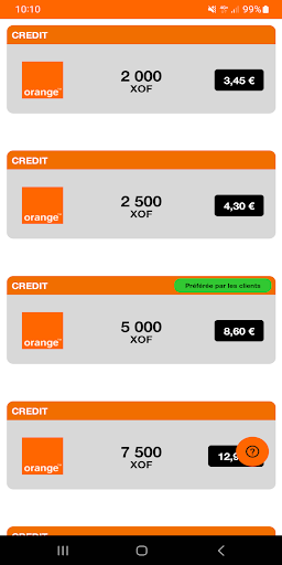 Transfert Pays Screen 3