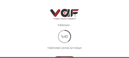Android application VAF Mobil Kütüphane screenshort