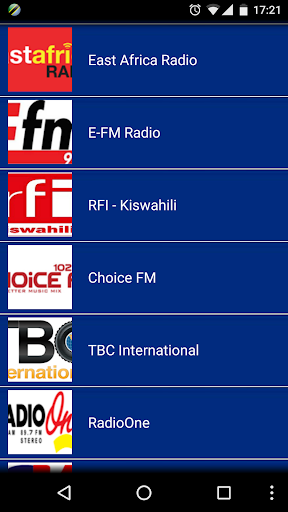 Radio Tanzania Screen 2