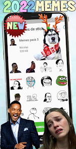 Captura de Pantalla 6 Memes 2023 Stickers android