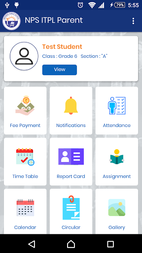 Android application NPS ITPL Parent screenshort
