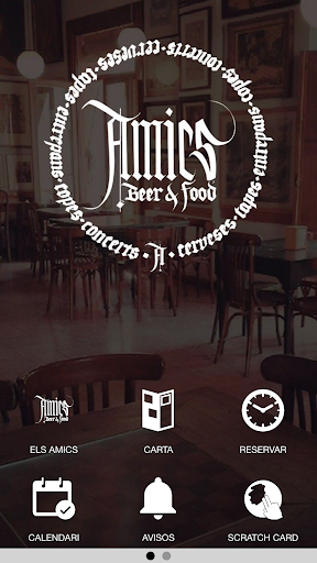 Android application Amics screenshort