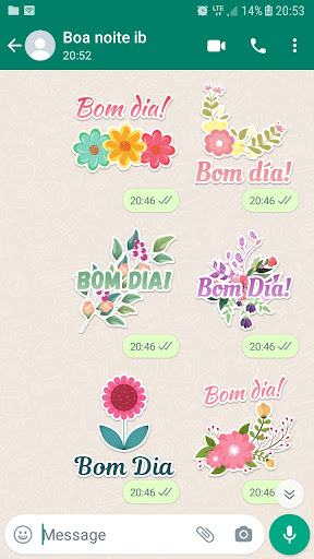 Figurinhas bom dia stickers Screen 3