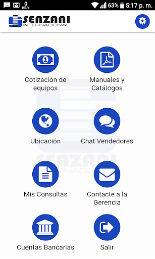 Android application SENZANI GROUP screenshort