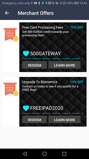 PayByFace Consumer App Screen 2