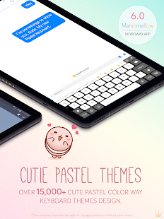 Pastel Keyboard Themes Color Schermata