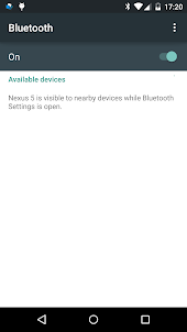 Bluetooth settings shortcut