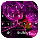Purple Love Neon Keyboard icon