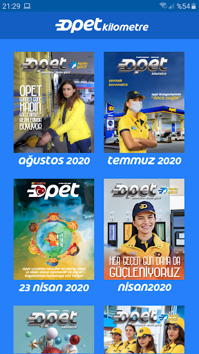 Android application Kilometre Opet screenshort