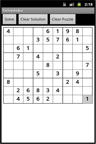 Solvedoku Screen 3