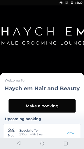 Android application Haych em Hair and Beauty screenshort