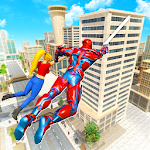 Cover Image of Download Flying Police Robot Rope Hero: Gangster Crime City 18 APK