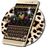 Luxury leopard Keyboard Theme icon