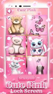 Cute Pink Lock Screen For PC installation