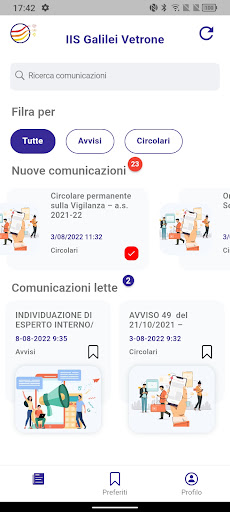 Android application IIS Galilei Vetrone screenshort