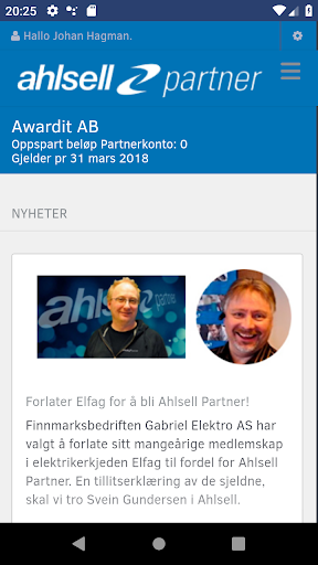 Ahlsell Partner Screen 2
