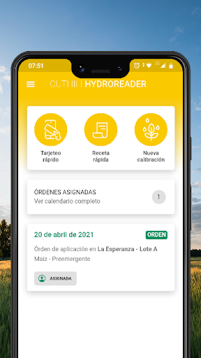 Android application Cuthill HydroReader screenshort